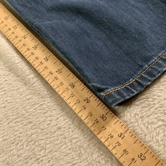 Levis 541 Jeans Mens 33x32 (34x30) Blue Athletic Fit Stretch Medium Wash Zip Fly - Picture 7 of 14